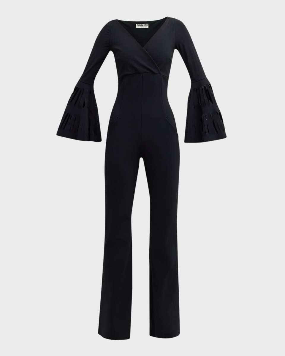 Cutout Bell-Sleeve Jumpsuit
